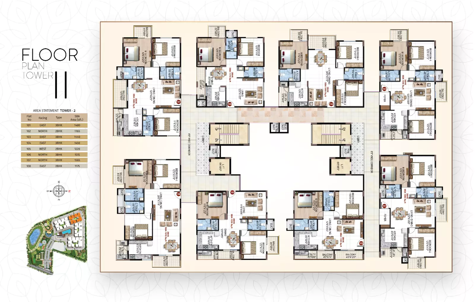 Floor Plan Tower 2